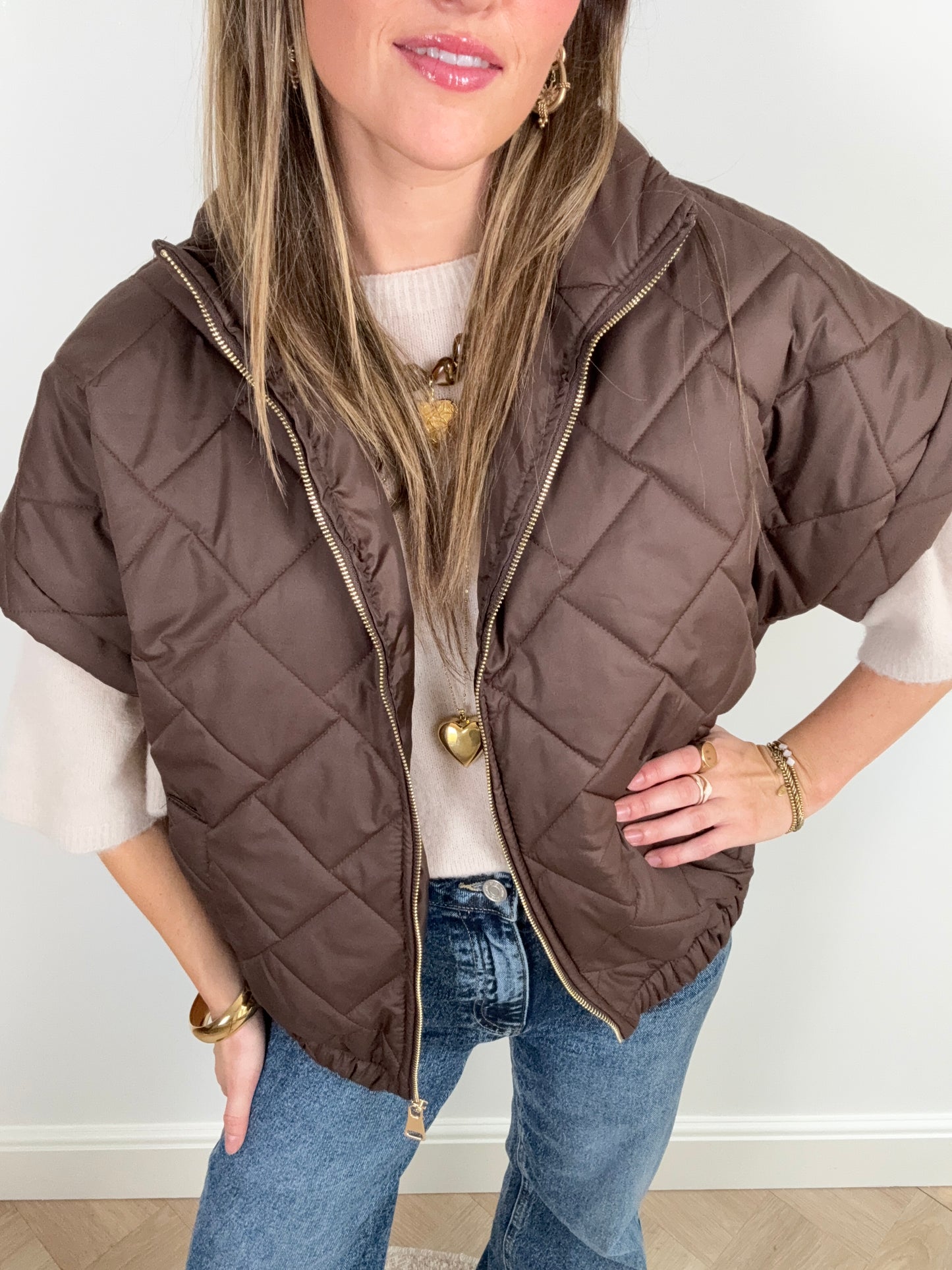 Coco bodywarmer brown