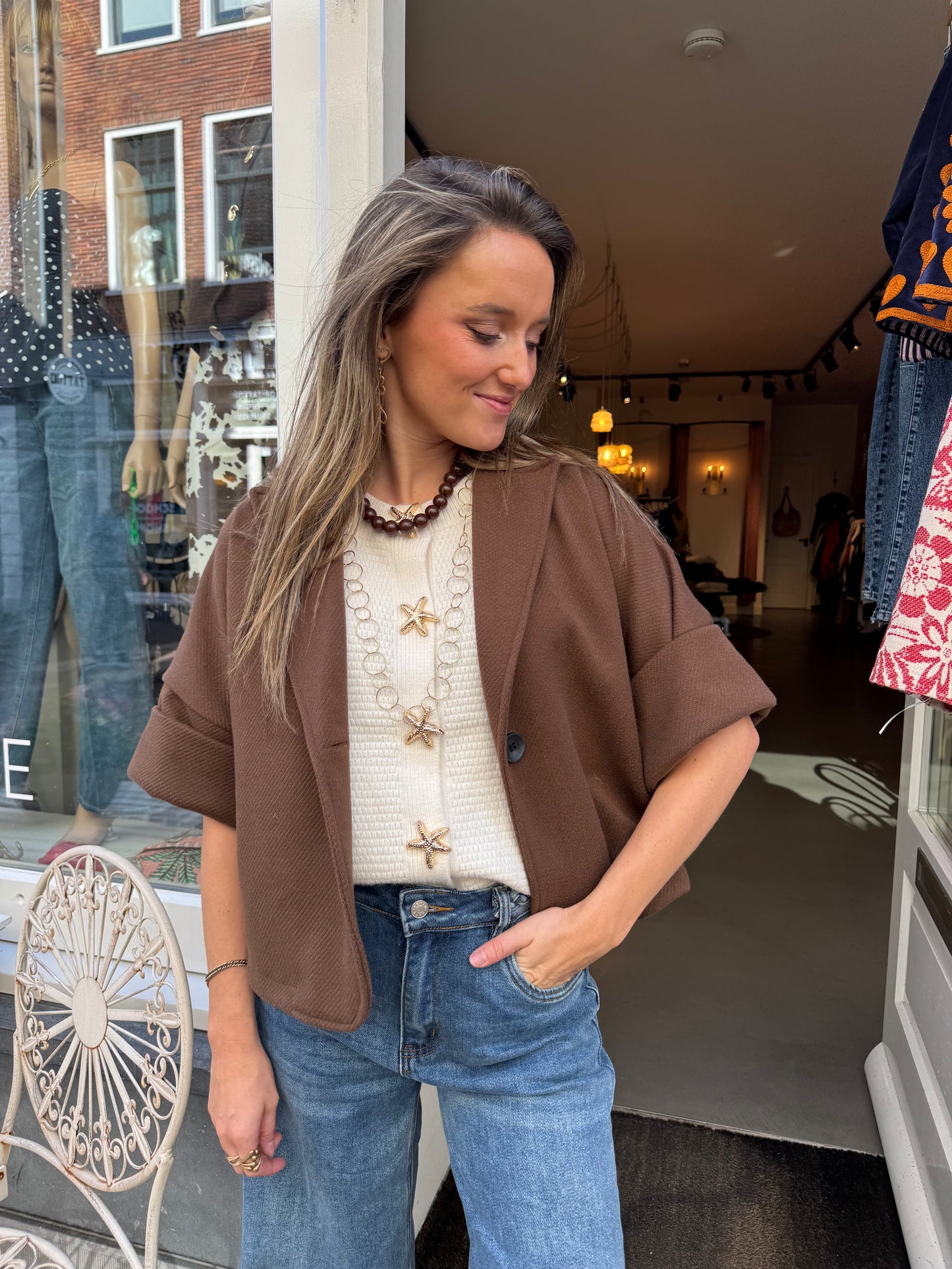 Mia jacket chocolate brown