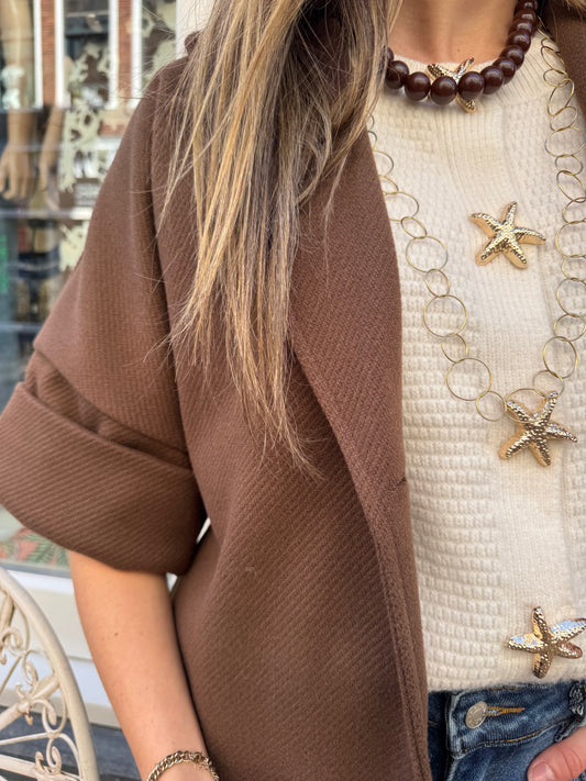 Mia jacket chocolate brown