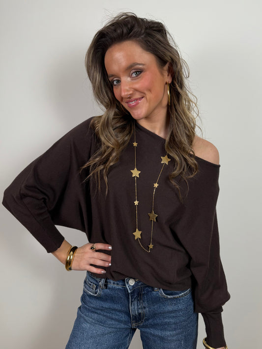 Vleermuis truitje choco bruin