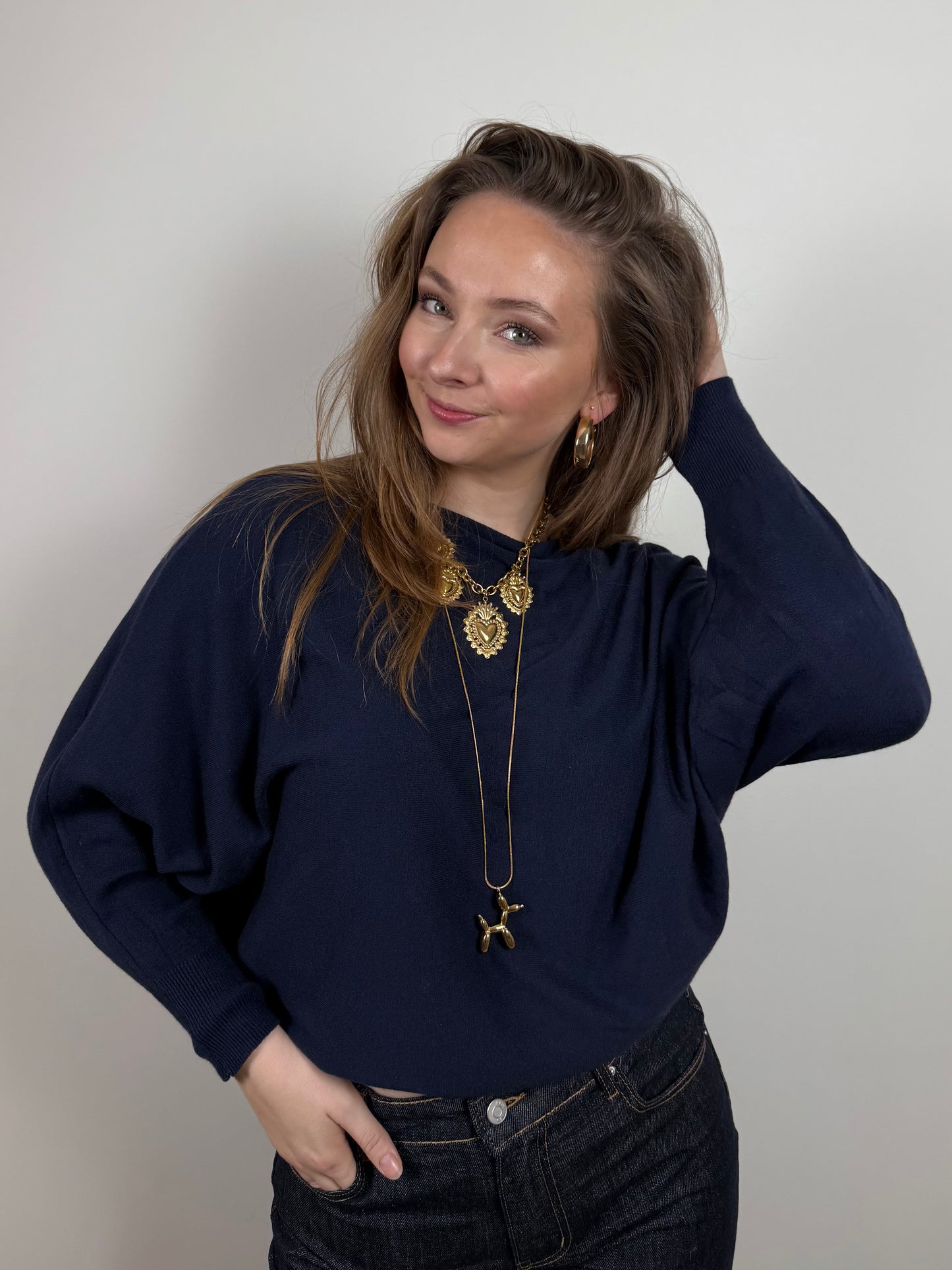 Vleermuis truitje navy