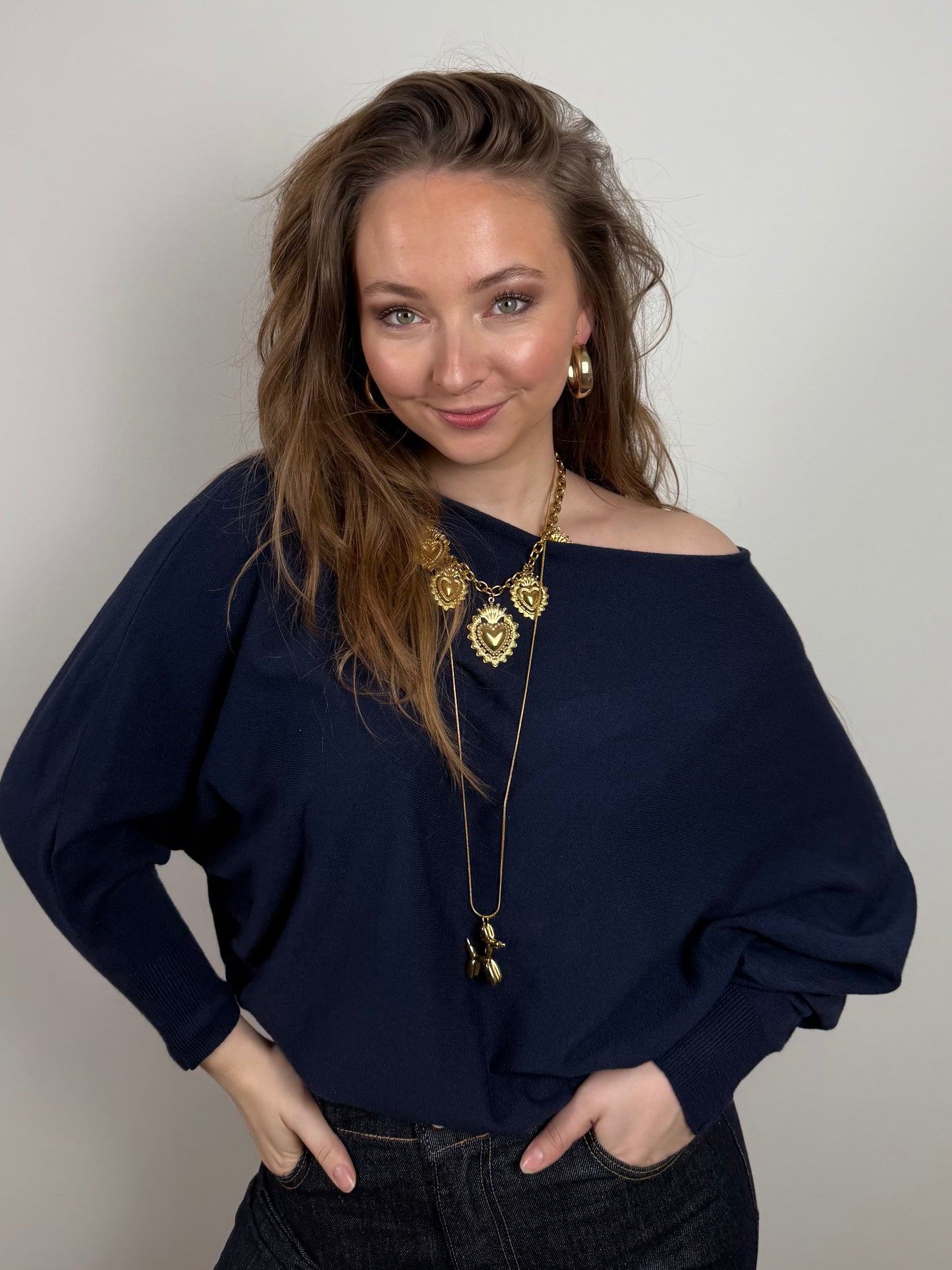 Vleermuis truitje navy