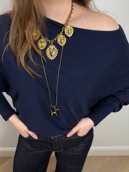 Vleermuis truitje navy