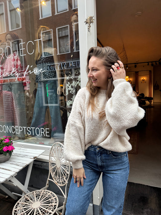 Nova knit ecru