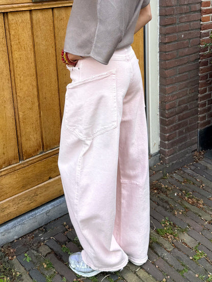 Sky cargo jeans light pink