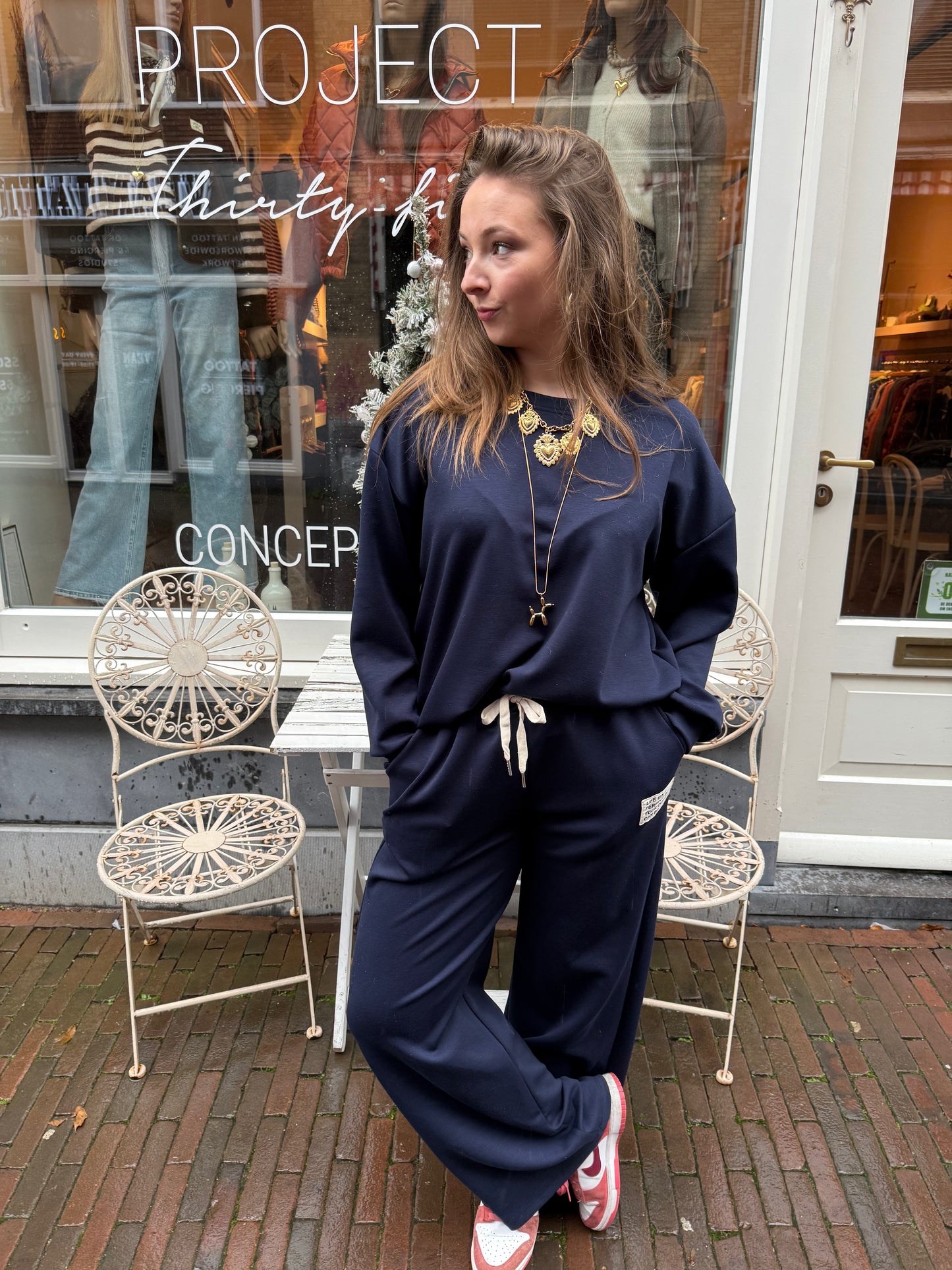 Jogging set donkerblauw