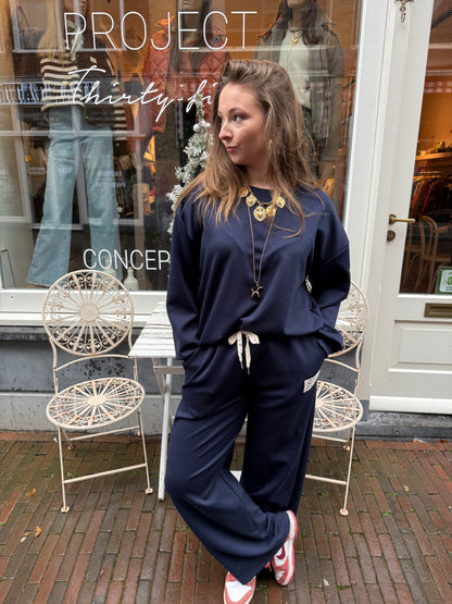 Jogging set donkerblauw
