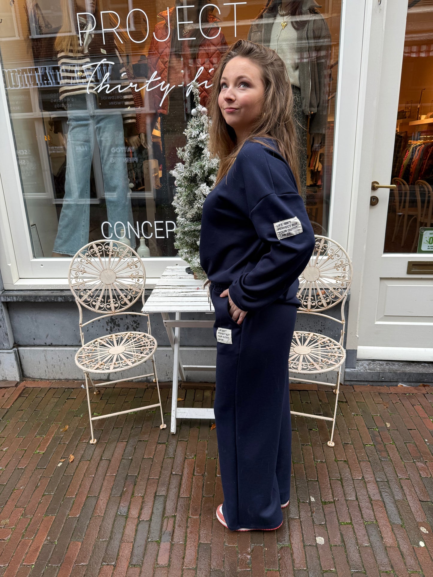 Jogging set donkerblauw