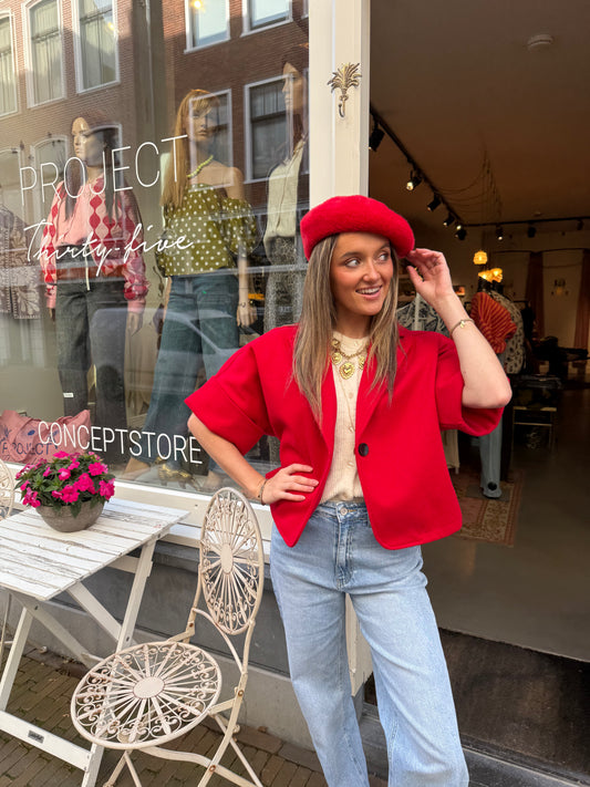 Mia jacket bright red