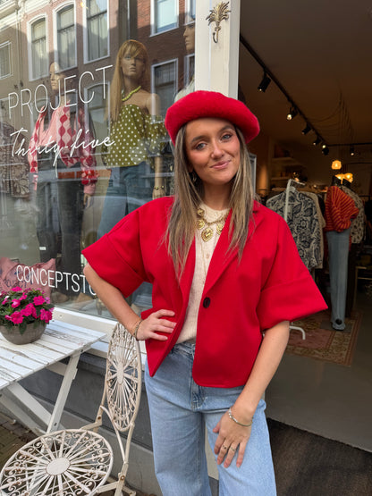 Mia jacket bright red