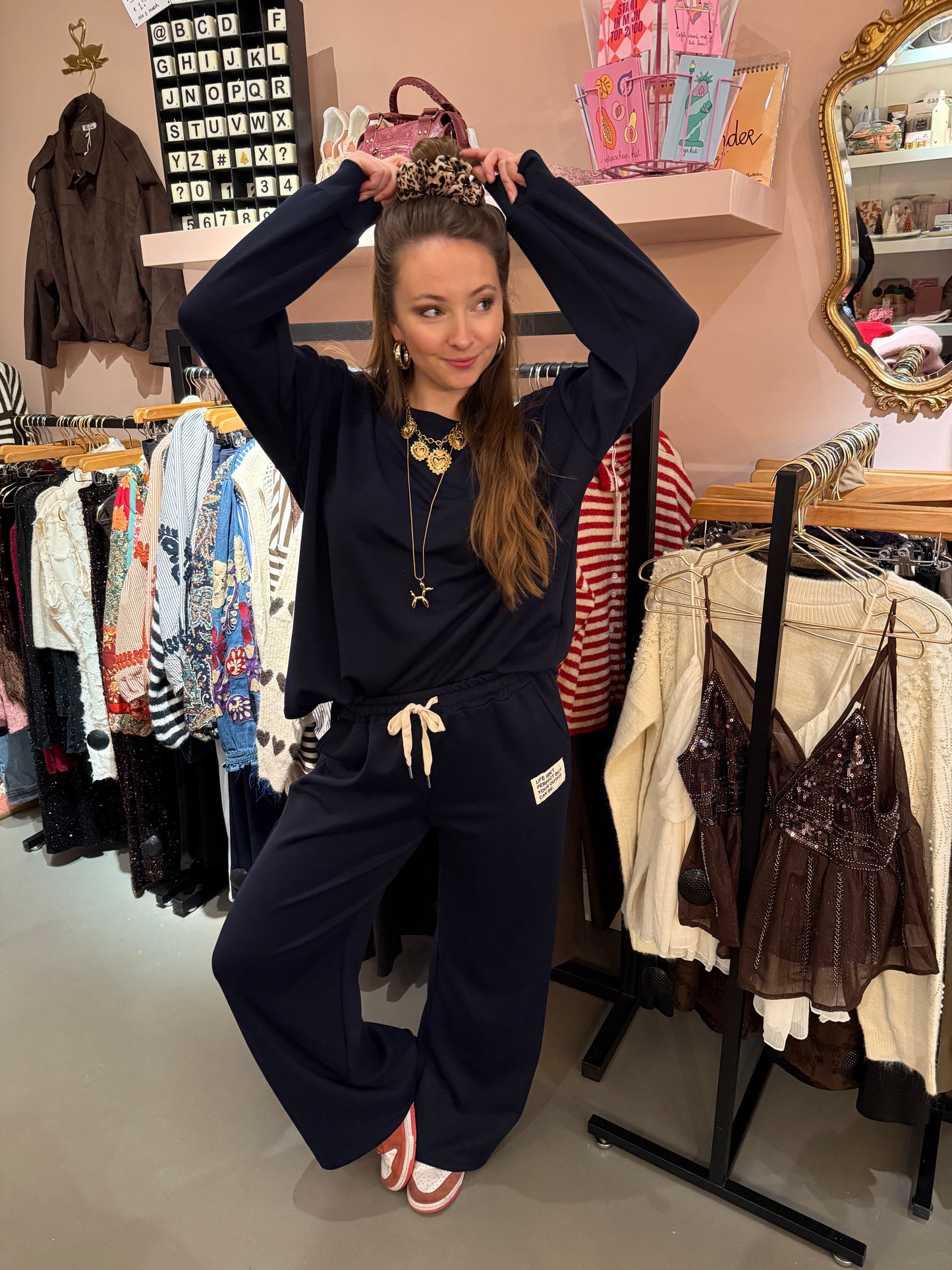 Jogging set donkerblauw