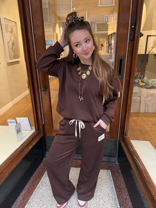 Jogging set bruin