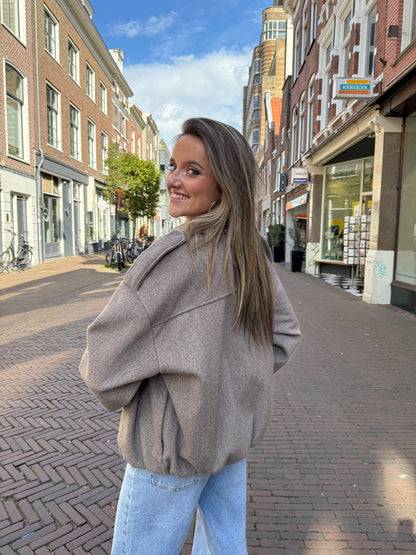 Cleo jacket taupe
