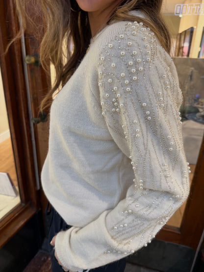 Mara trui parels wit