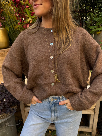 Gigi cardigan brown