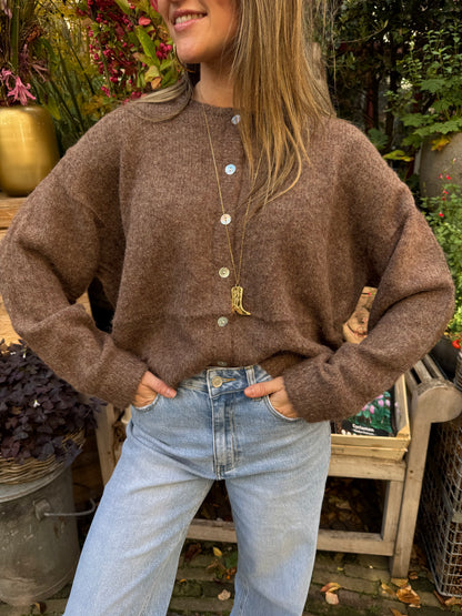 Gigi cardigan brown
