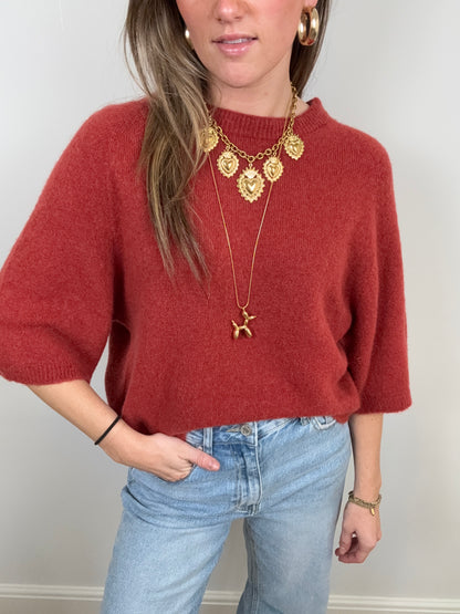 Bella knit brick