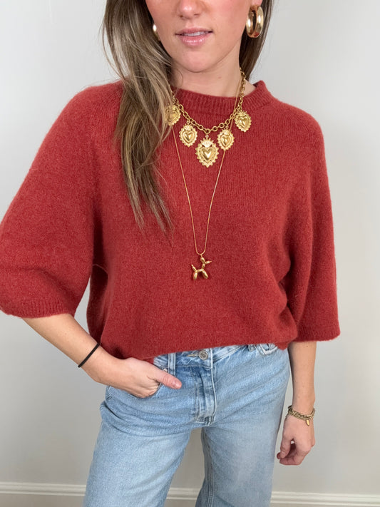 Bella knit brick