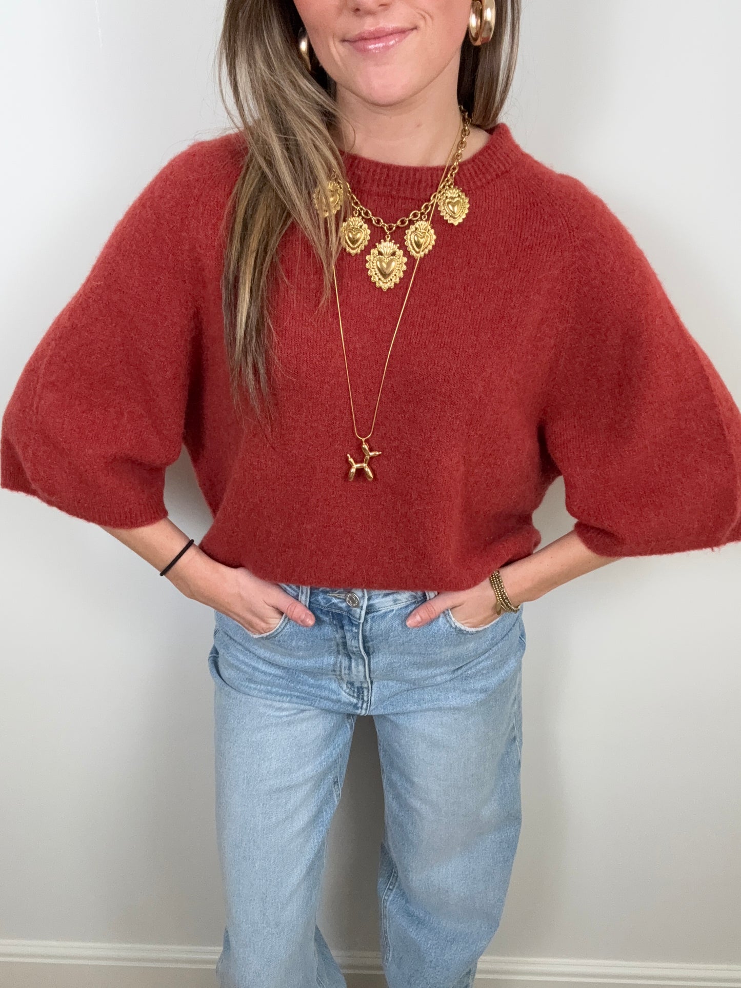 Bella knit brick