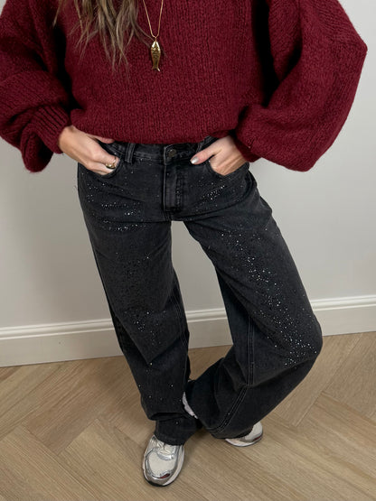 Sparkle wide leg jeans TALL