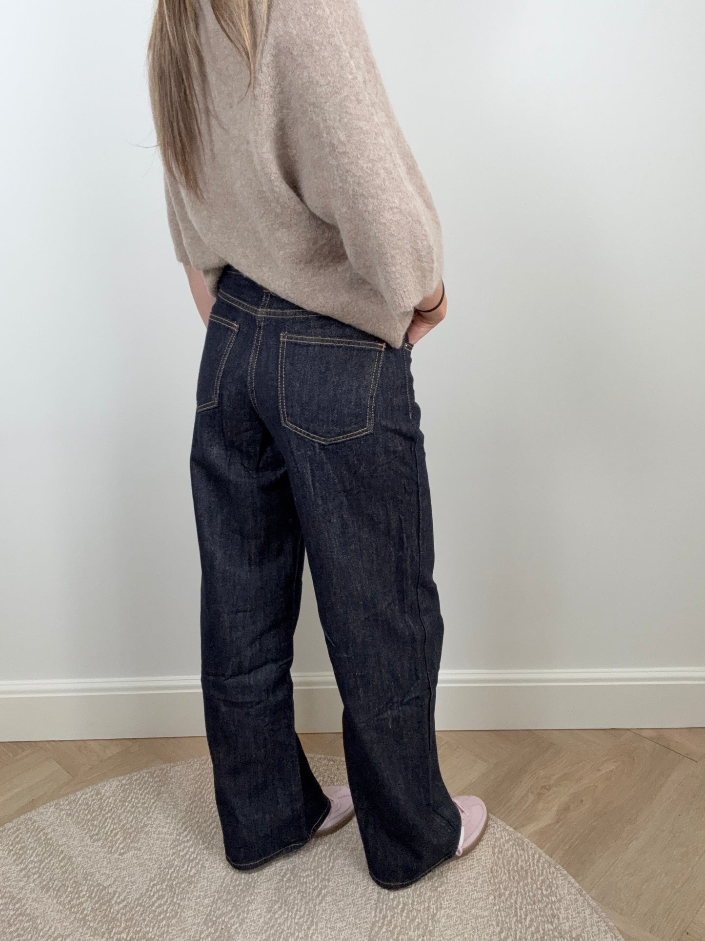 Wide leg jeans dark blue