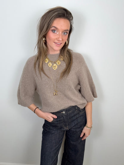 Bella knit taupe