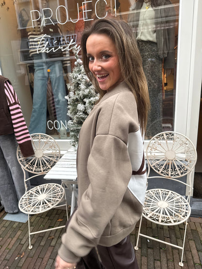 'Love' vest groen/wit