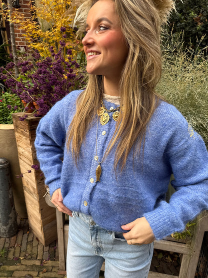 Gigi cardigan cobalt blue - Project 35