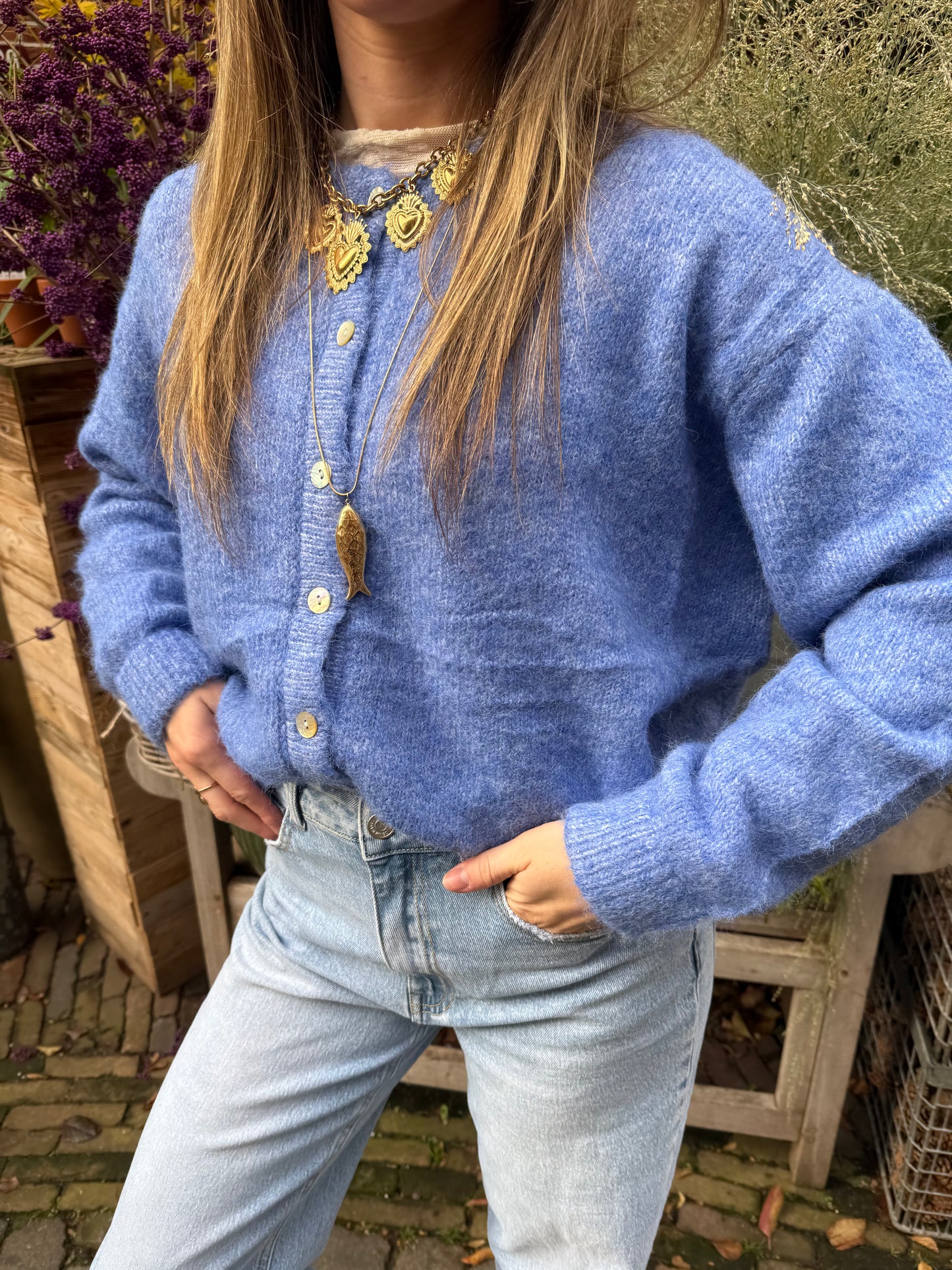 Gigi cardigan cobalt blue - Project 35