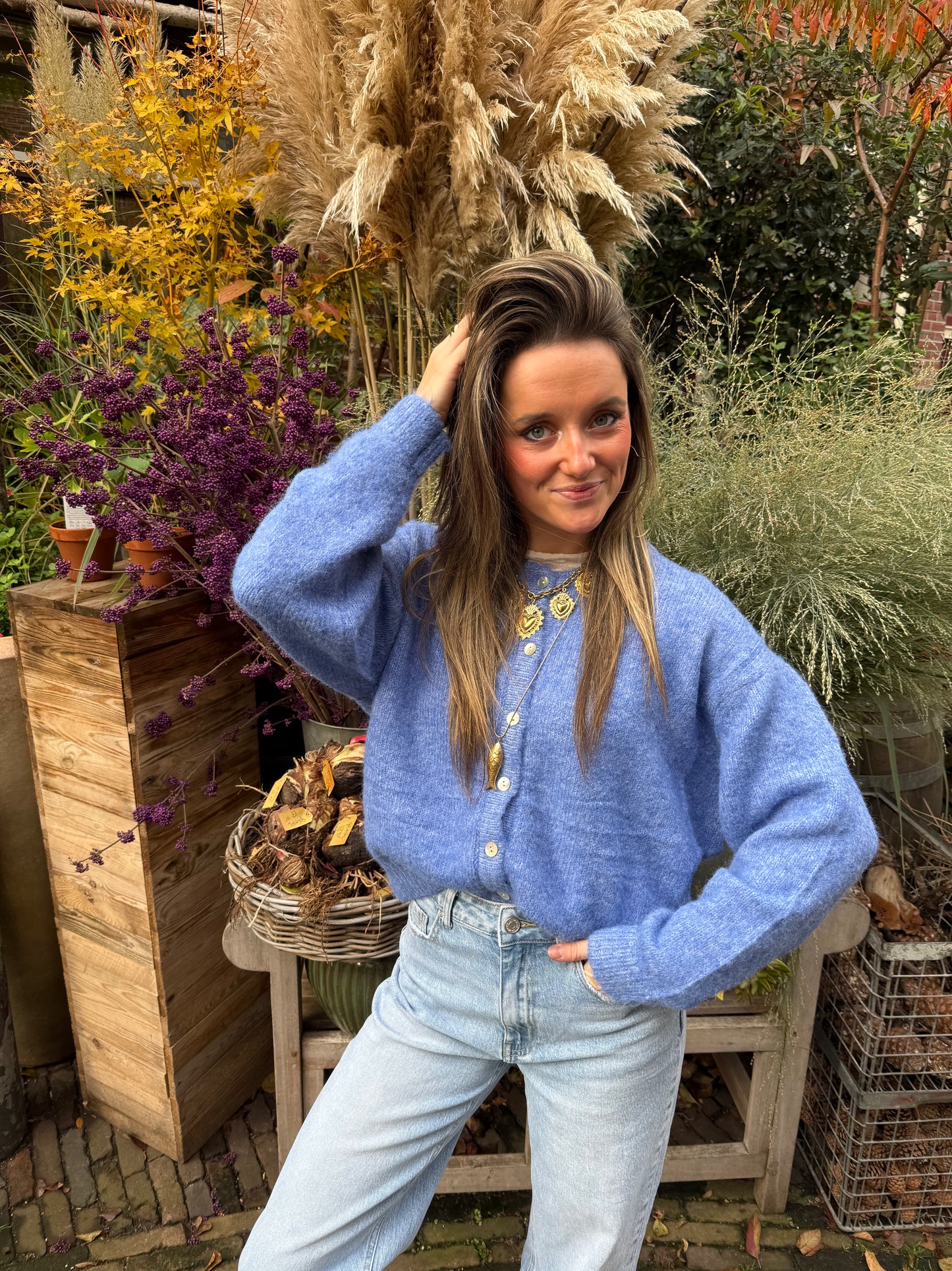 Gigi cardigan cobalt blue - Project 35