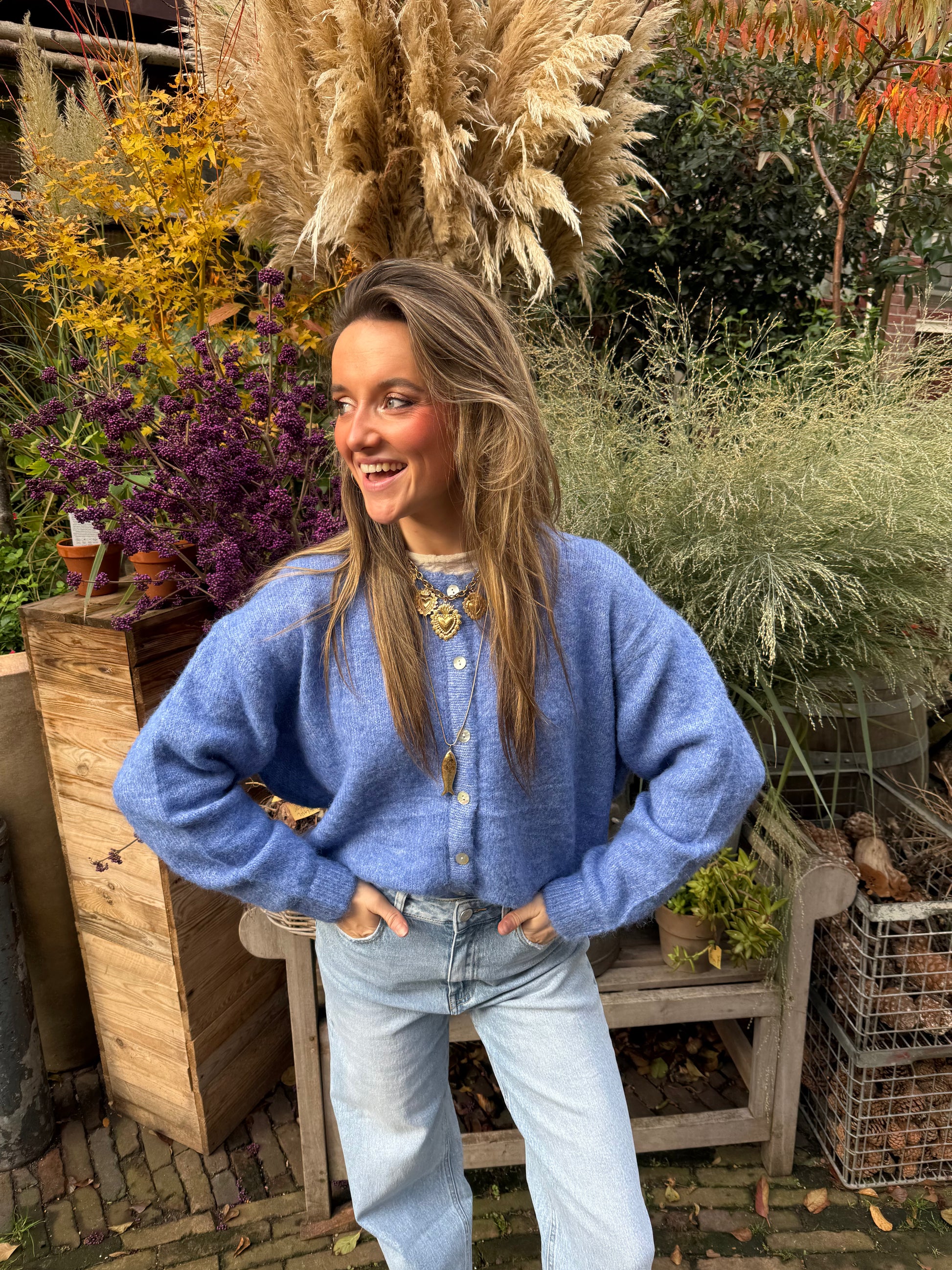 Gigi cardigan cobalt blue - Project 35