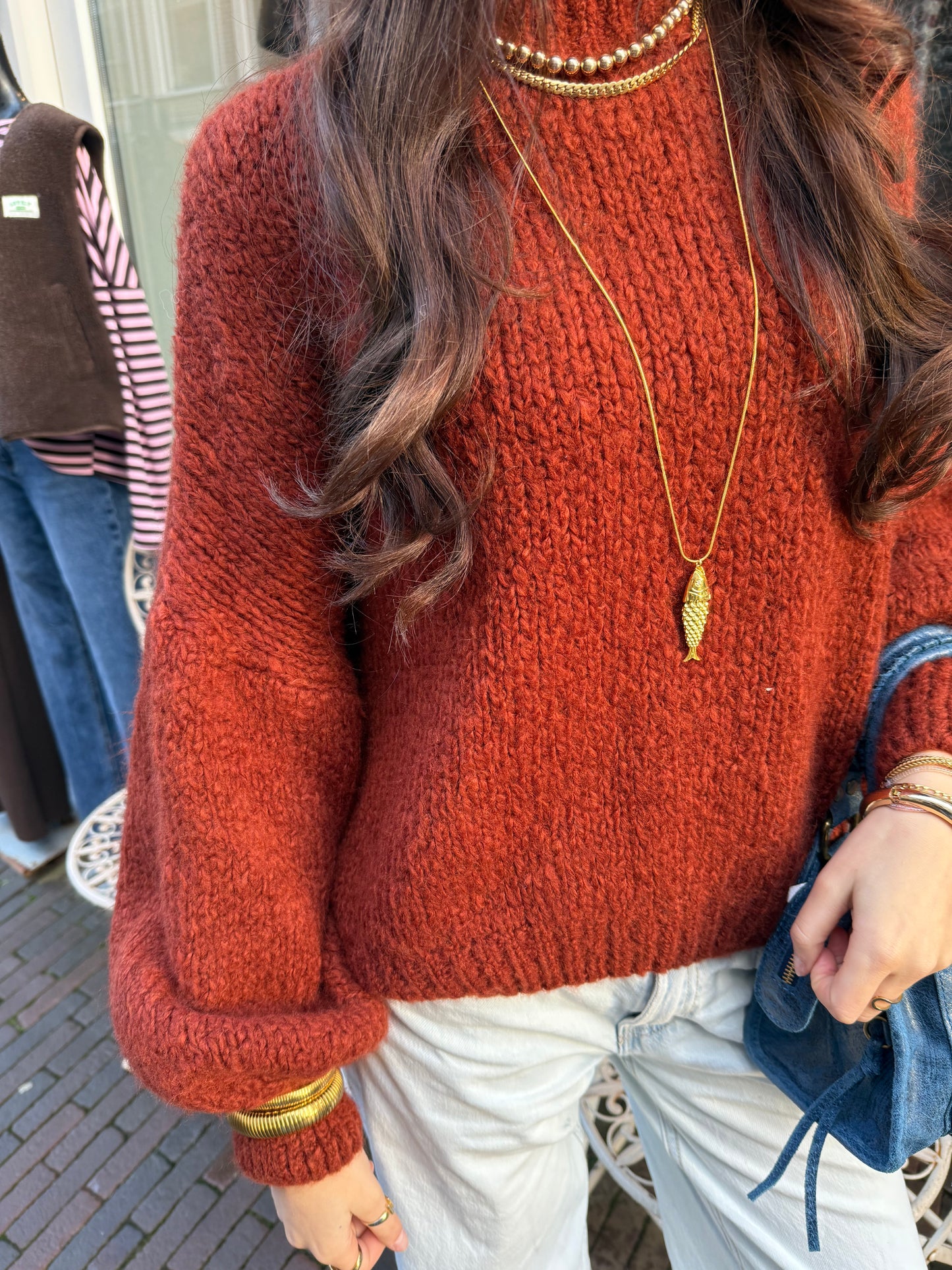 Nova knit rusty brown