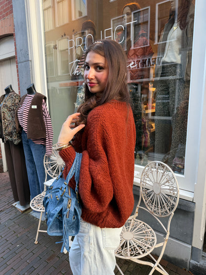 Nova knit rusty brown