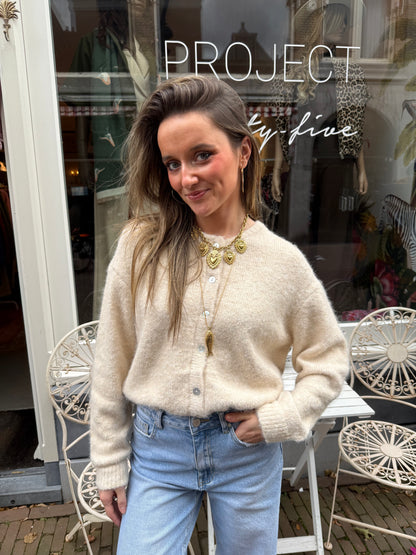Gigi cardigan ecru - Project 35