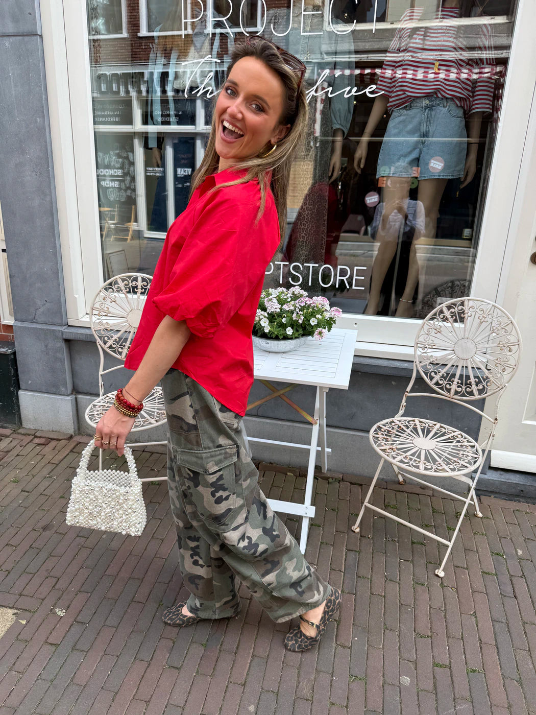 Lynn blouse rood