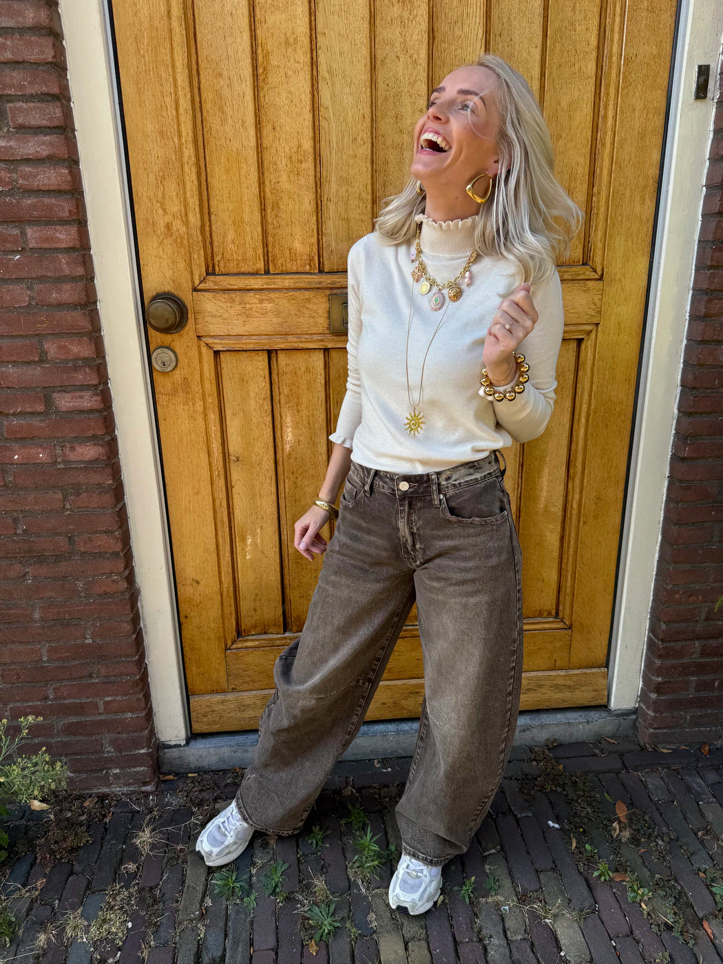 Alix barrel balloon jeans vintage brown
