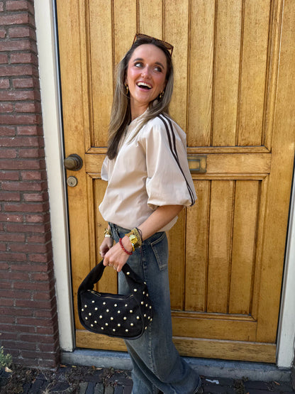 Jaimy jasje streep beige/bruin