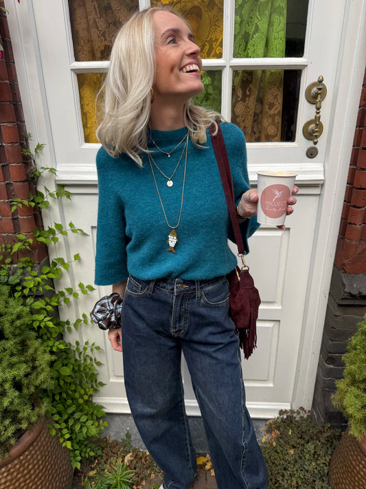 Bella knit petrol