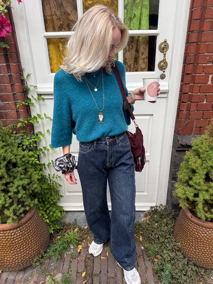 Bella knit petrol