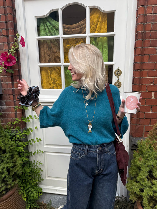 Bella knit petrol