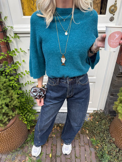 Bella knit petrol