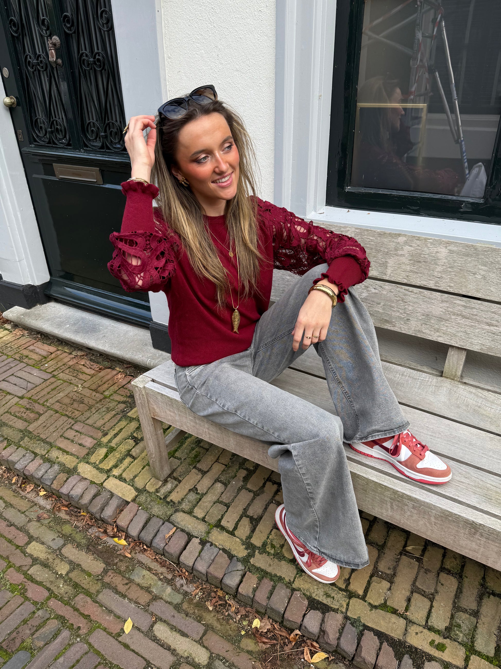 Clara wide leg jeans grey (braid) - Project 35