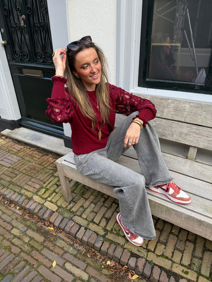 Clara wide leg jeans grey (braid) - Project 35