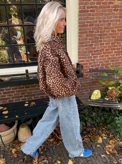 Yuna bambi look oversized bomber