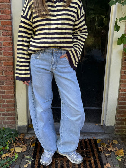 Vik barrel jeans lichtblauw