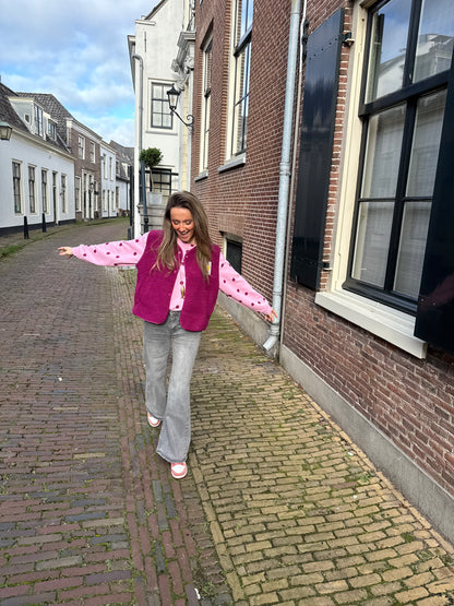 Julie pink polkadot sweater - Project 35