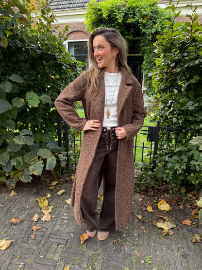 Filou long coat chocolate brown - Project 35