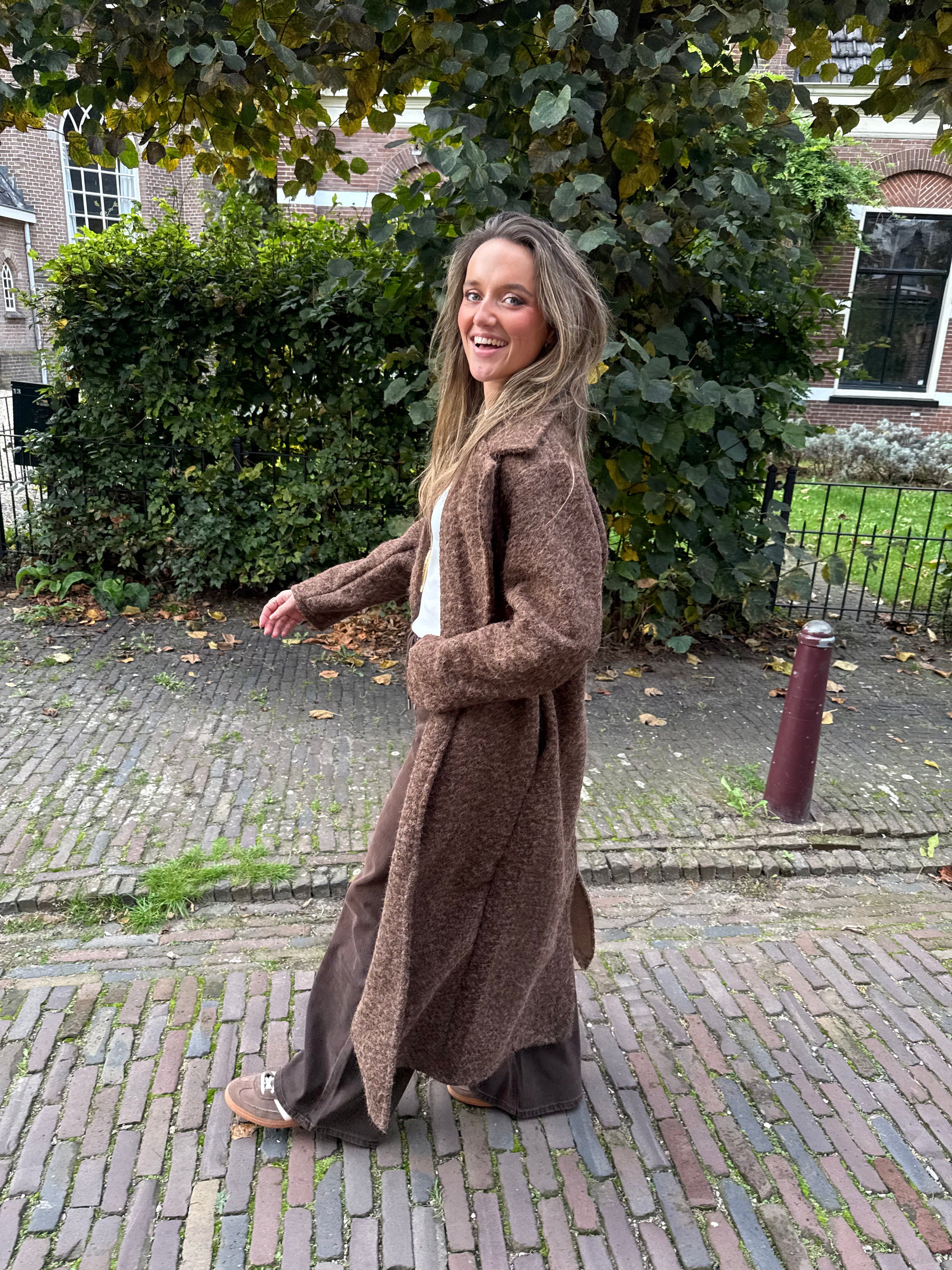 Filou long coat chocolate brown - Project 35