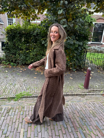 Filou long coat chocolate brown - Project 35