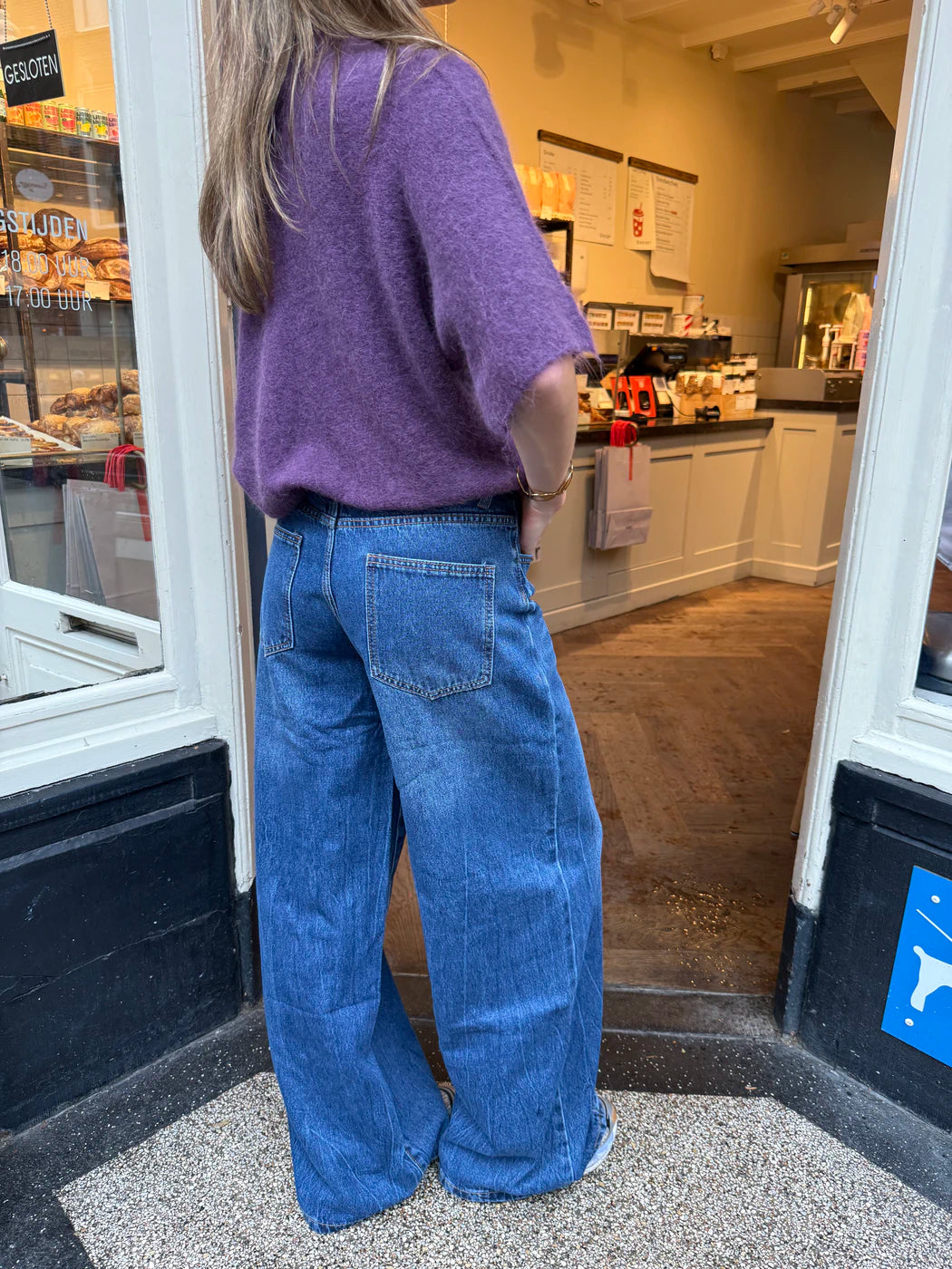 Bodi buttons jeans dark blue